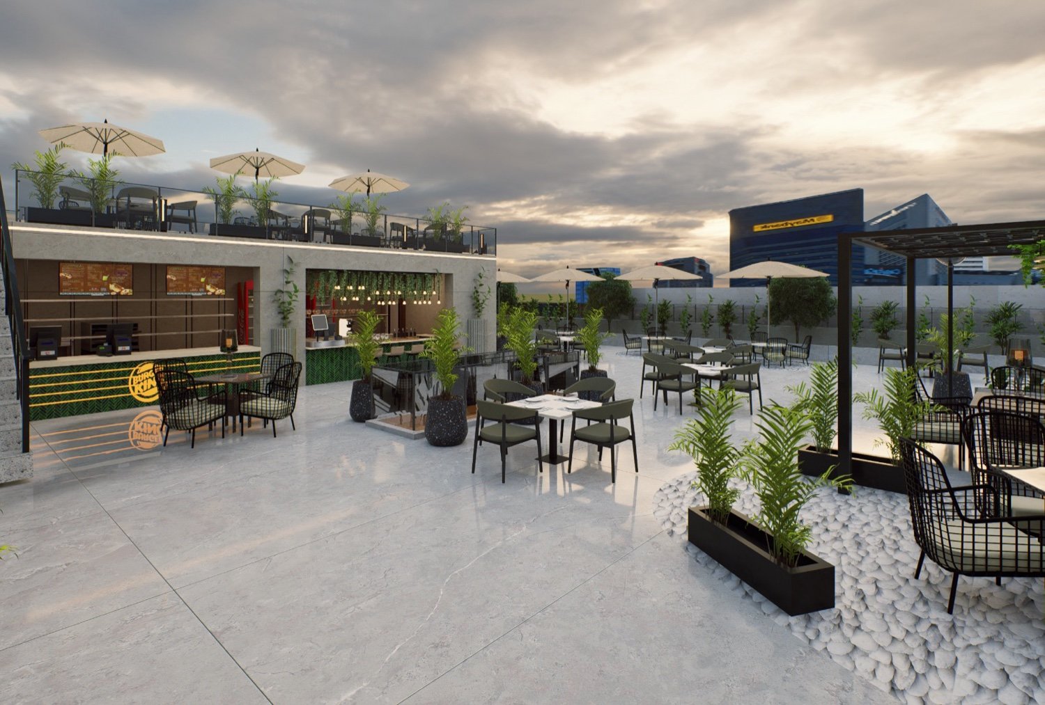 Rooftop restaurant