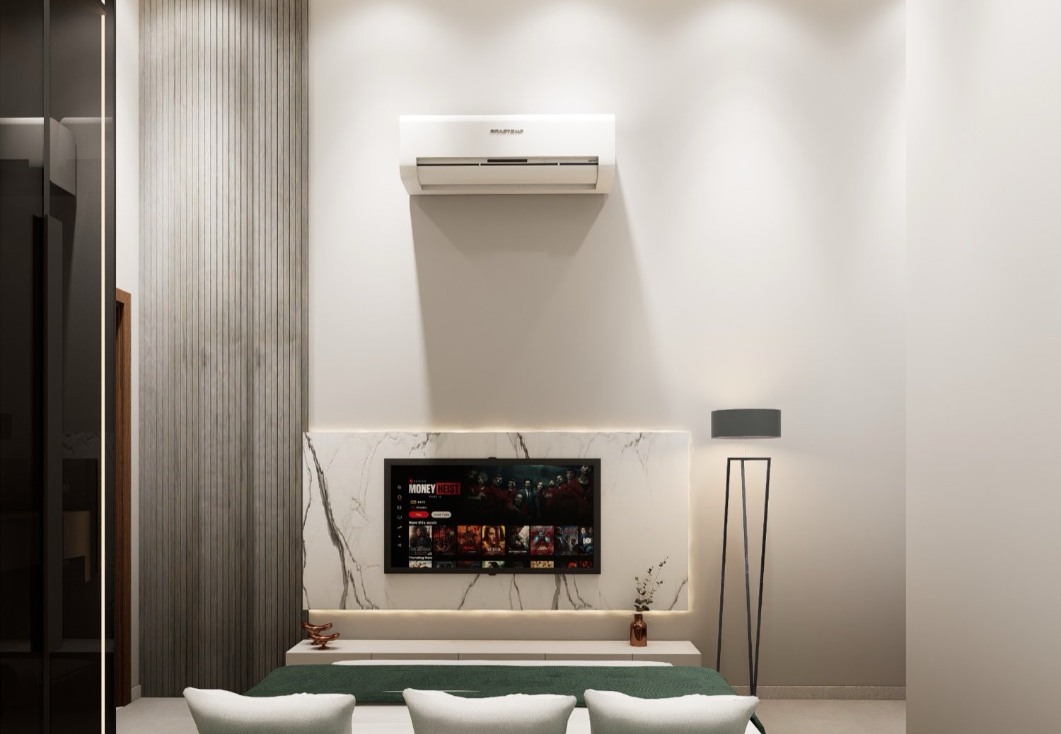 Living and kitchen